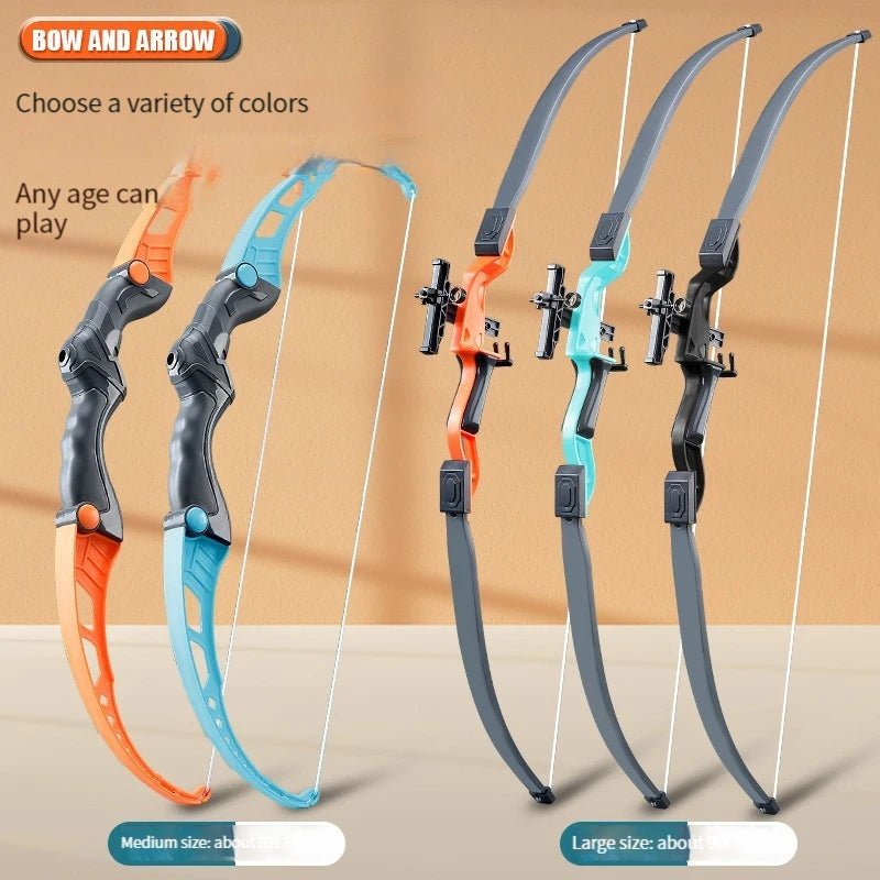 52Cm Bow and Arrow Toy Set for Children Archery Practice Recurve Outdoor Sorts Shooting Toy with Target Boys Kids Gifts - Sunday Runner’s