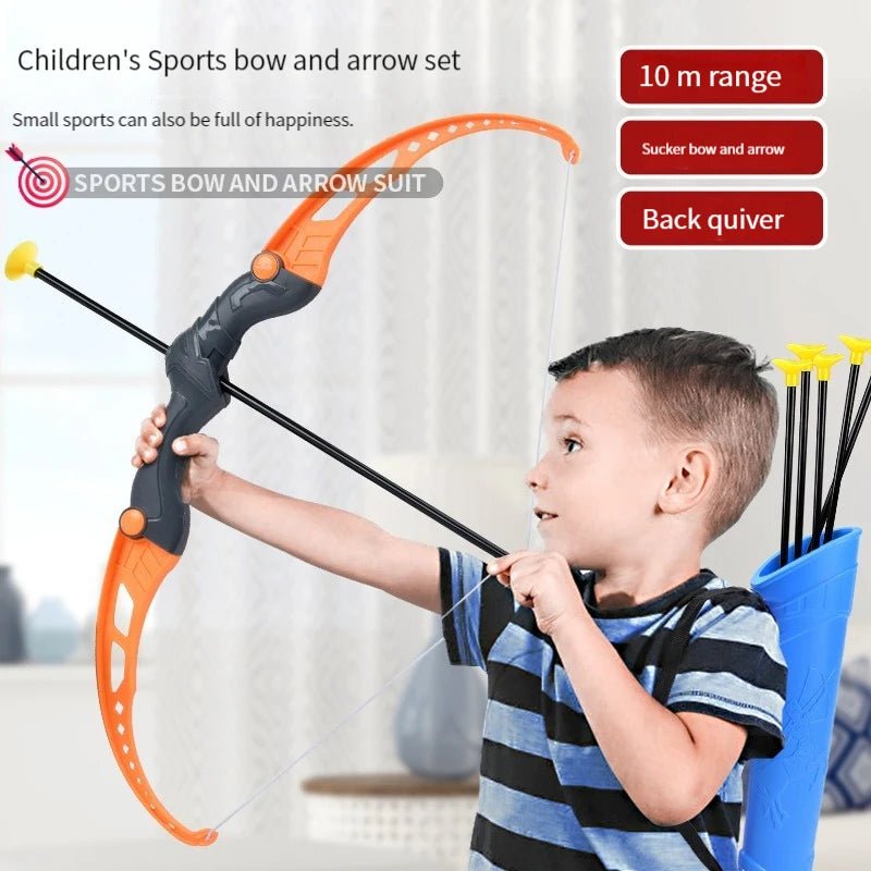 52Cm Bow and Arrow Toy Set for Children Archery Practice Recurve Outdoor Sorts Shooting Toy with Target Boys Kids Gifts - Sunday Runner’s