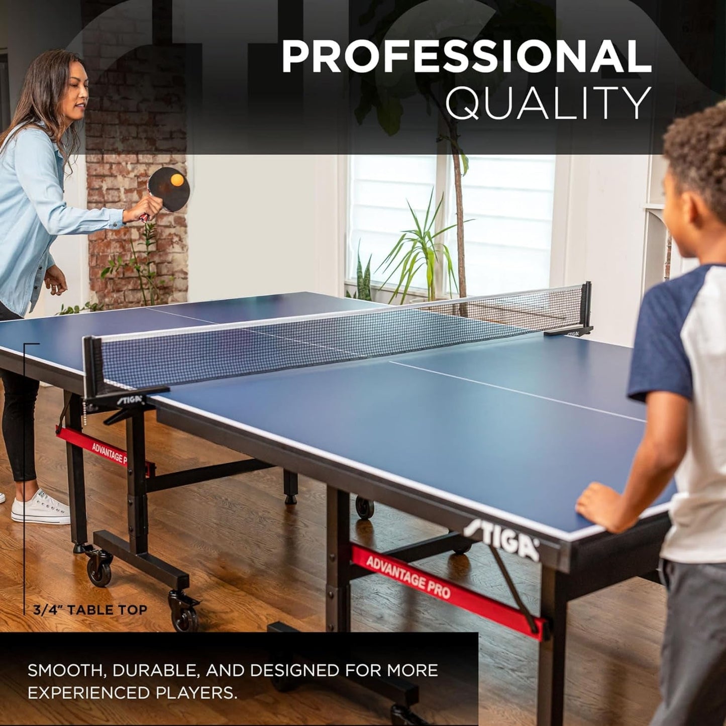 Advantage Series Ping Pong Tables - 13, 15, 19, and 25Mm Tabletops - Sunday Runner’s