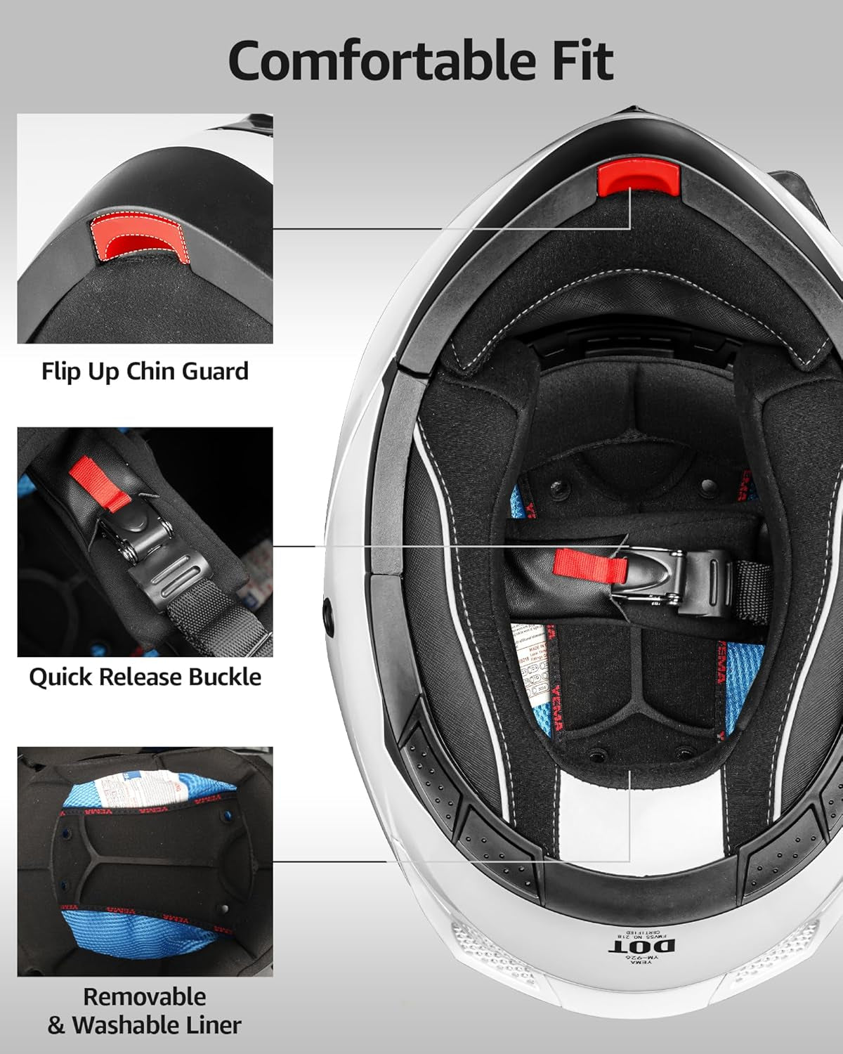 DOT Approved Modular Motorcycle Helmets! 🏍️✨ Perfect for men and women, featuring a flip - up dual visor for ultimate convenience. Ideal for street, scooter, ATV, and e - bike adventures! MotorcycleGear SafetyFirst - Sunday Runner’s