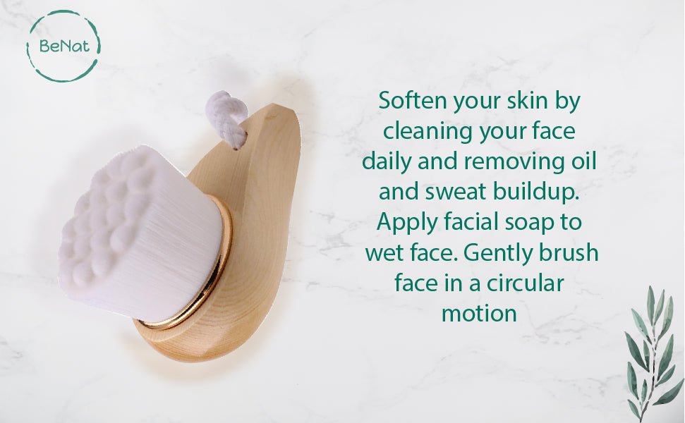 Facial Brush with Bamboo Handle - Sunday Runner’s