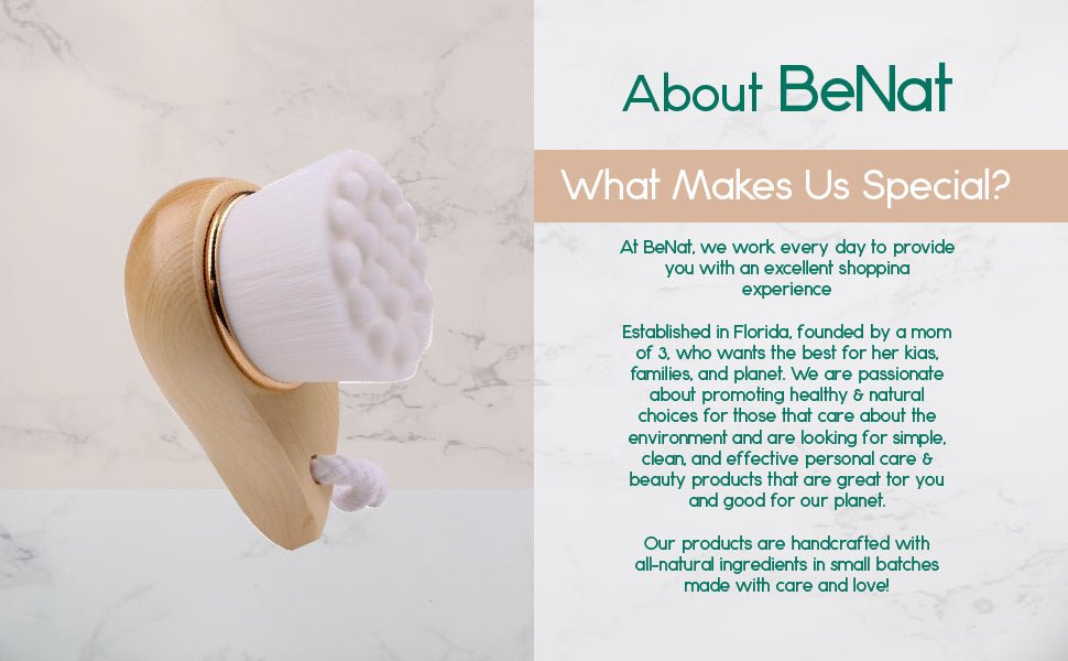 Facial Brush with Bamboo Handle - Sunday Runner’s