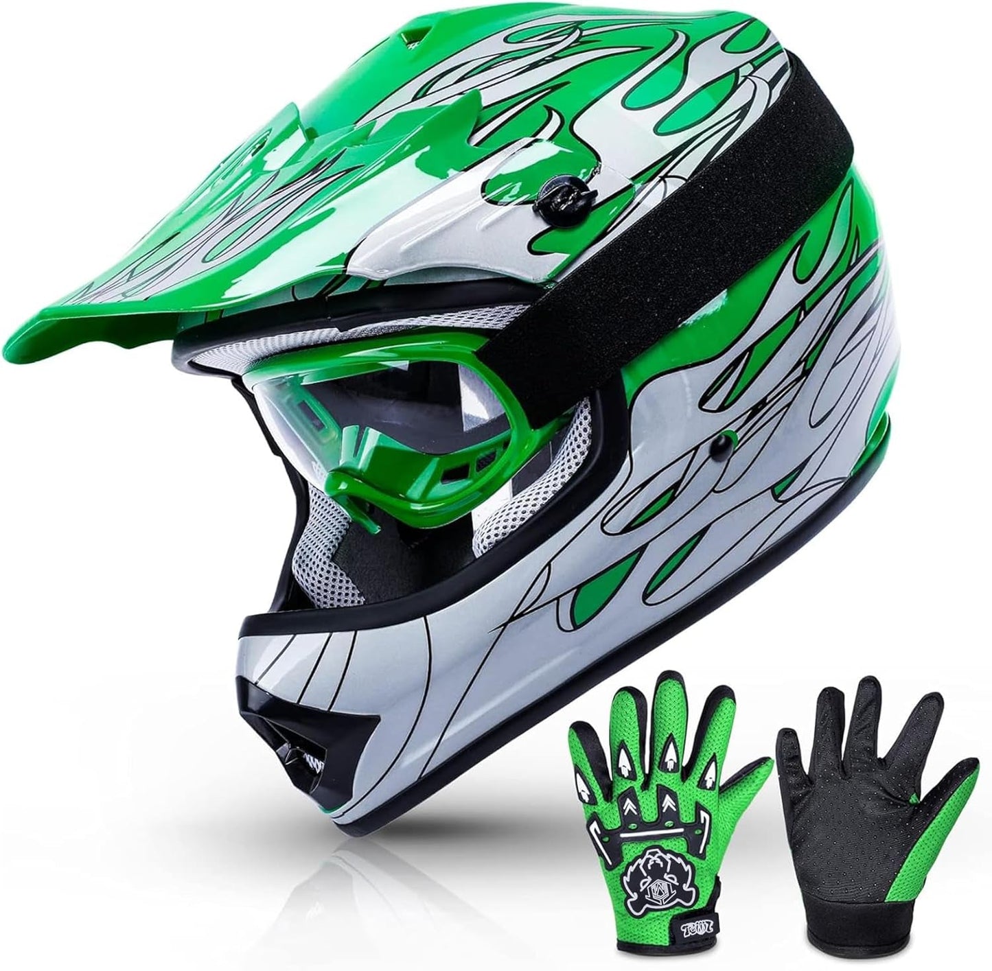 Gear up your young riders with our Youth Full Face Motocross Helmet, Gloves, and Goggles! Perfect for ATV, Dirtbike, and BMX adventures! 🏍️💨 SafetyFirst YouthRiders MotocrossFun - Sunday Runner’s