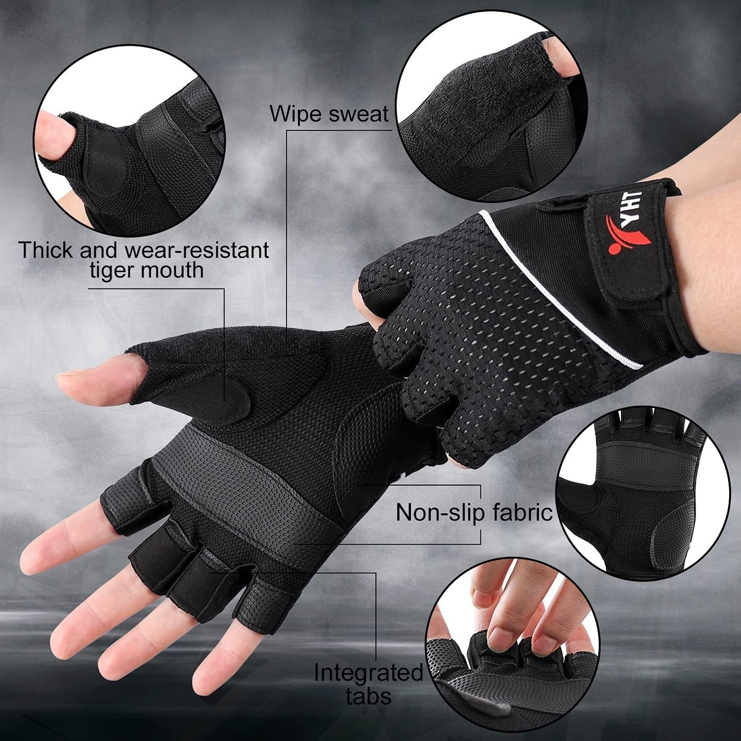 Get a Grip on Your Gains! 🏋️♂️💪 Check out these stylish Half Fingerless Workout Gloves for Men & Women - Perfect for Weight Lifting, Pull Ups, and Biking! 🖤 FitnessGoals WorkoutEssentials - Sunday Runner’s