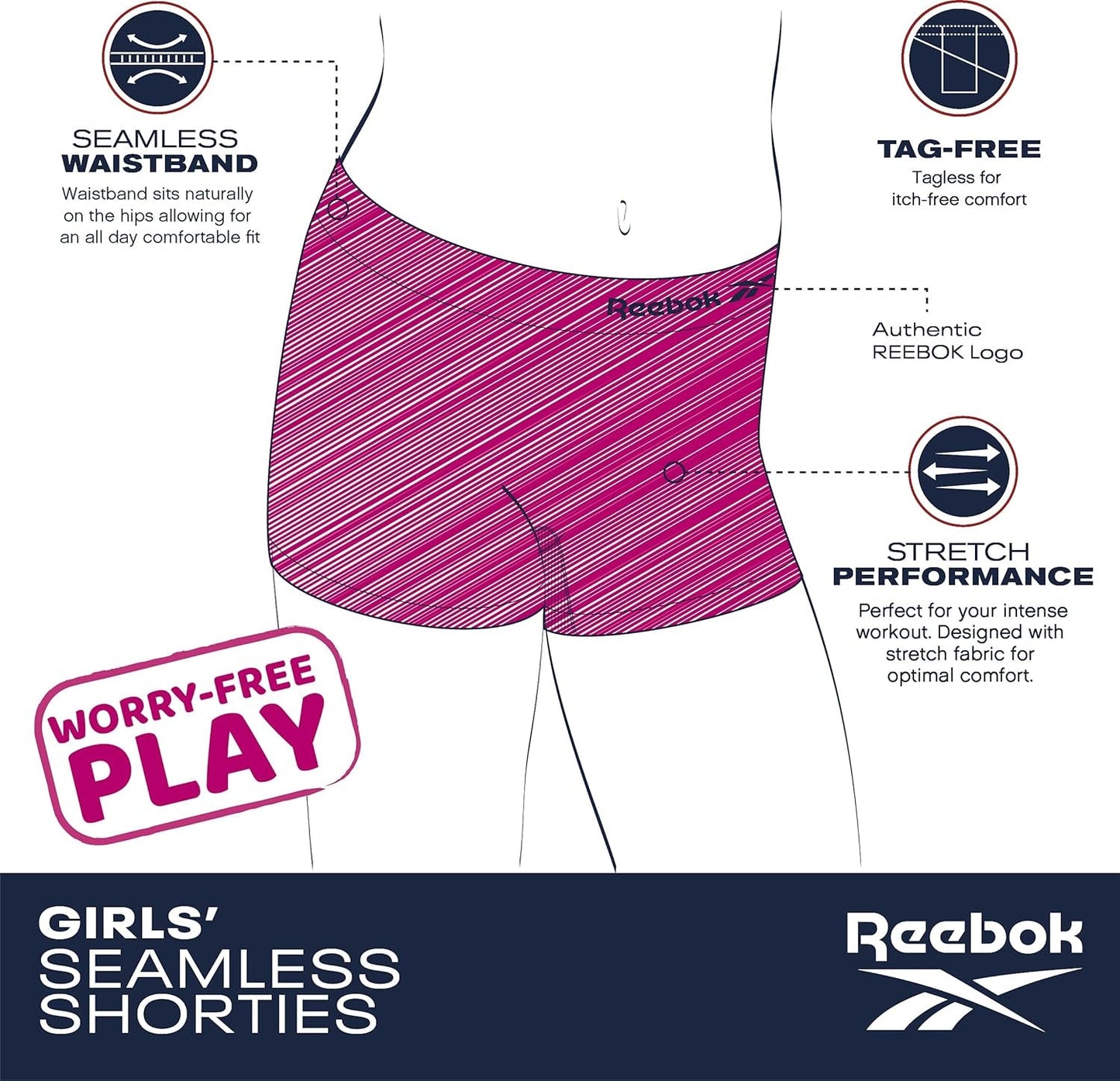 Girls Bike Shorts - 4 Pack Stretch Performance Dance Cartwheel Shorts for Girls - Seamless Underwear Shorties (6 - 16) - Sunday Runner’s