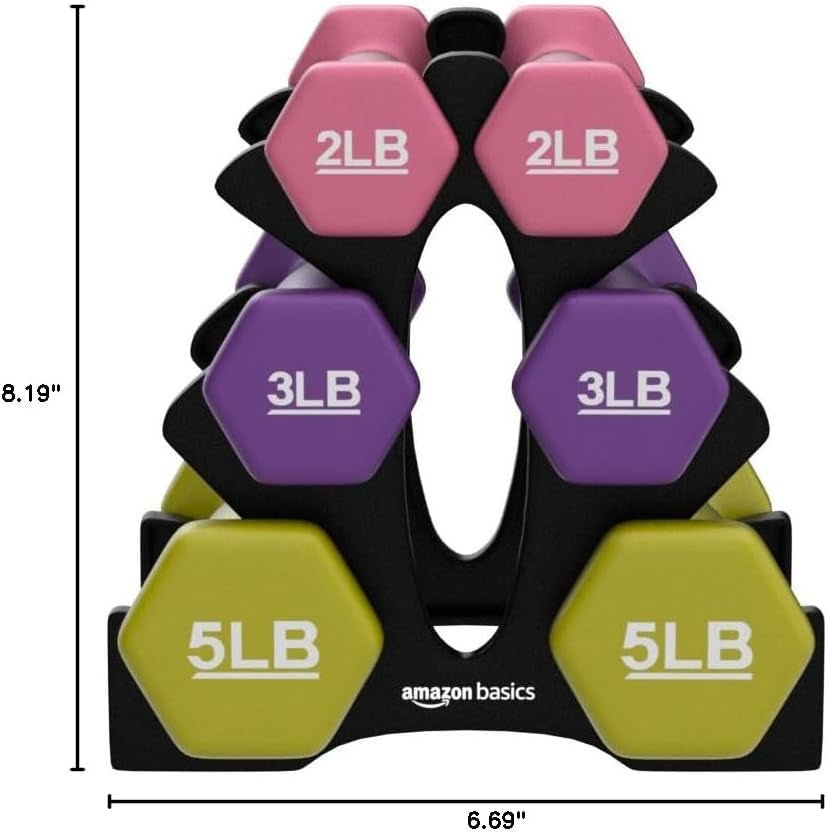 Neoprene Dumbbell Hand Weights for Exercise and Muscle Toning - Sunday Runner’s