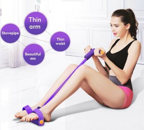 Portable Fitness Resistance Band with Pedal - Sunday Runner’s
