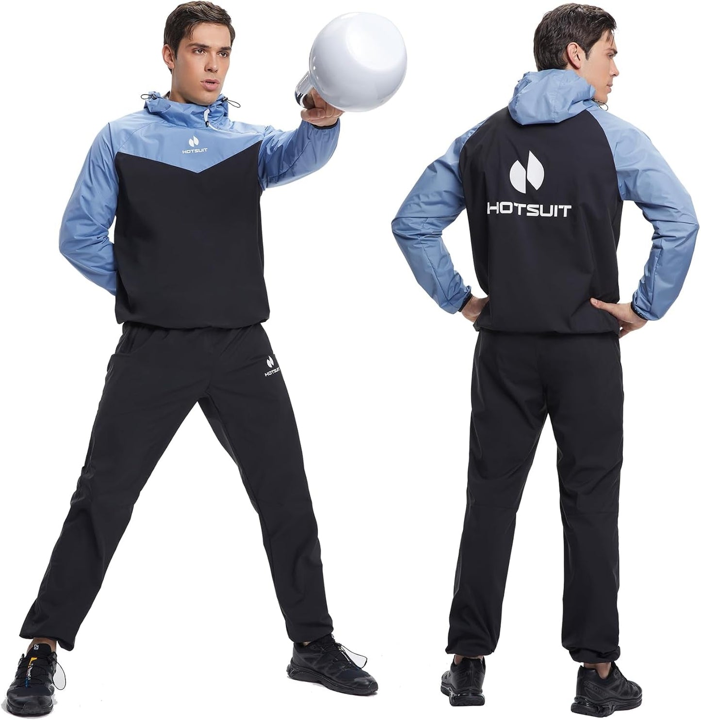 Sauna Suit for Men Sweat Sauna Jacket Pant Gym Workout Sweat Suits - Sunday Runner’s