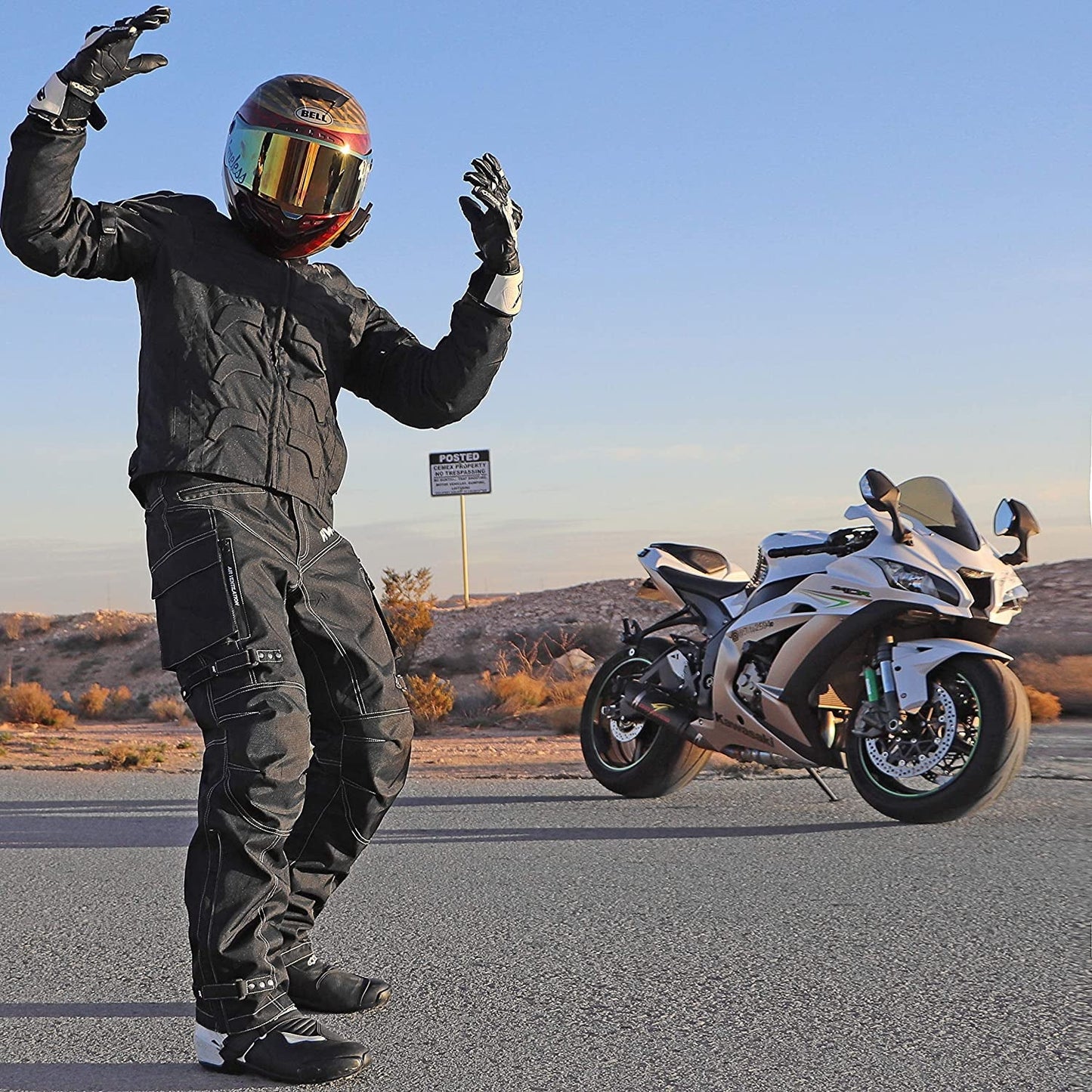 Spyder Motorcycle Jacket for Men with Weather Resistant Cordura Textile Fabric for Enduro Motocross Jacket - Sunday Runner’s