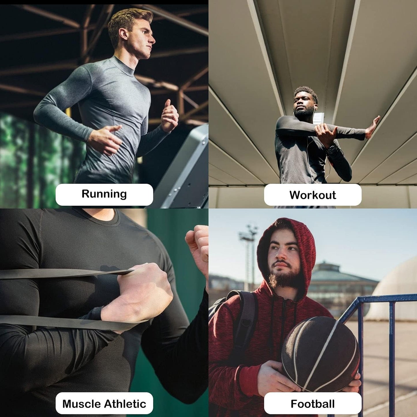 Stay Cool and Protected! 💪☀️ Grab our 3 Pack of Men's Mock Turtleneck Compression Shirts for your workouts! Perfect for the gym or outdoor activities! - Sunday Runner’s
