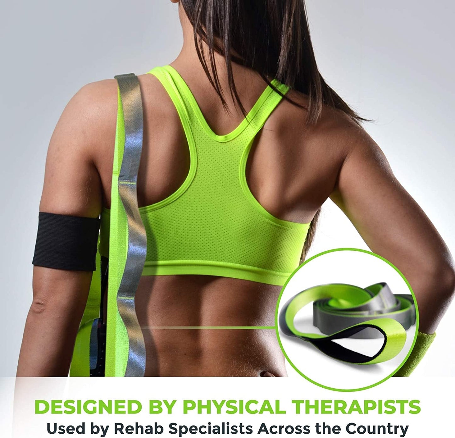 Stretching Strap for Physical Therapy, 12 Multi - Loop Stretch Strap - Sunday Runnerβs
