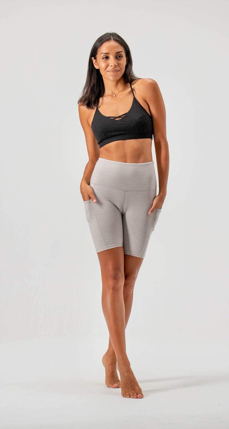 Women'S 2 - Pack High Waist Workout Yoga Running Exercise Shorts with Side Pockets - Sunday Runner’s