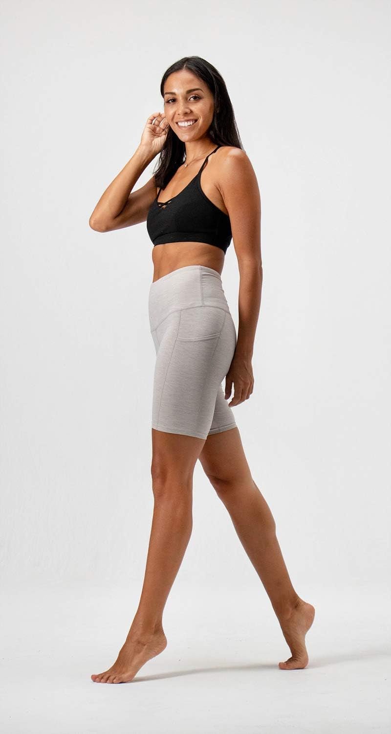 Women'S 2 - Pack High Waist Workout Yoga Running Exercise Shorts with Side Pockets - Sunday Runner’s