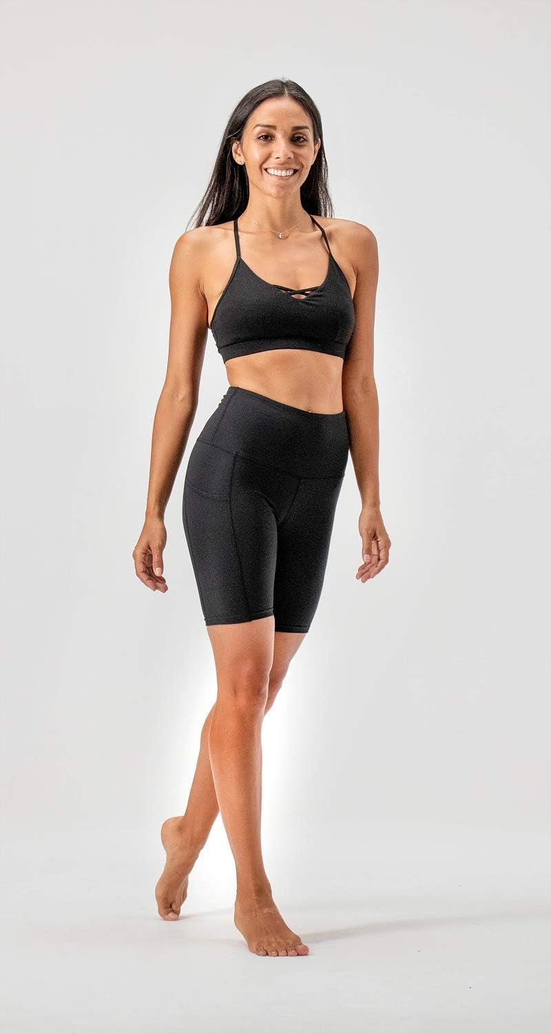 Women'S 2 - Pack High Waist Workout Yoga Running Exercise Shorts with Side Pockets - Sunday Runner’s