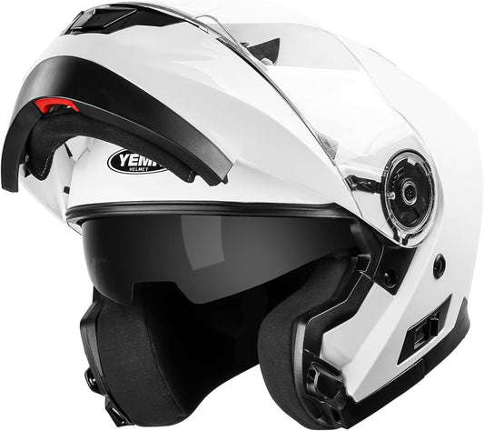 DOT Approved Modular Motorcycle Helmets! 🏍️✨ Perfect for men and women, featuring a flip - up dual visor for ultimate convenience. Ideal for street, scooter, ATV, and e - bike adventures! MotorcycleGear SafetyFirst - Sunday Runner’s