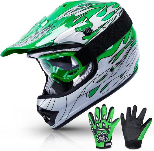Gear up your young riders with our Youth Full Face Motocross Helmet, Gloves, and Goggles! Perfect for ATV, Dirtbike, and BMX adventures! 🏍️💨 SafetyFirst YouthRiders MotocrossFun - Sunday Runner’s
