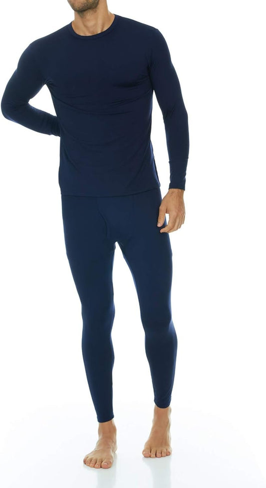 Long Johns Thermal Underwear for Men Fleece Lined Base Layer Set for Cold Weather - Sunday Runner’s