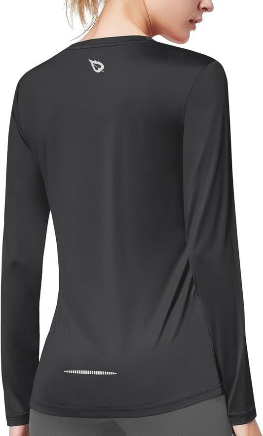 Long Sleeve Workout Tops for Women Running Athletic Shirts Active Quick Dry - Sunday Runner’s
