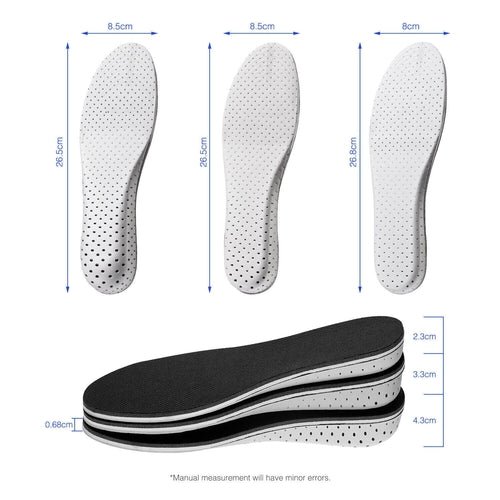 Men Women Invisible Height Increase Insoles Heel Lift Taller Shoe - Sunday Runner’s