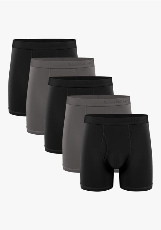 Men'S Performance Boxer Briefs with Fly, Breathable Stretch Underwear, Moisture Wicking, Soft Waistband (3 Pack) - Sunday Runner’s