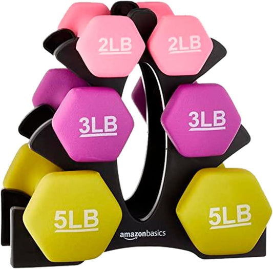 Neoprene Dumbbell Hand Weights for Exercise and Muscle Toning - Sunday Runner’s